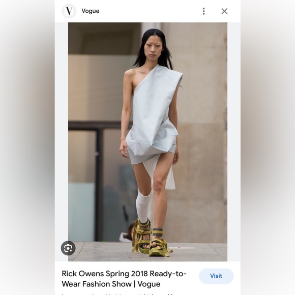 Rick Owens Dirt s/s 2018 black sculptural dress size 4 - Picture 12 of 16